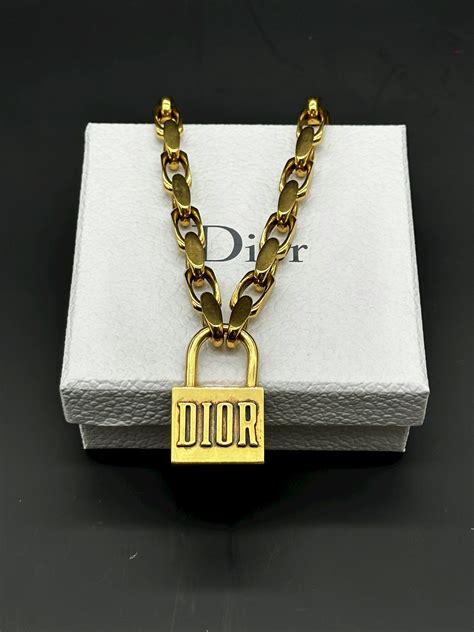 dior lucky charms necklace|dior lucky locket necklace.